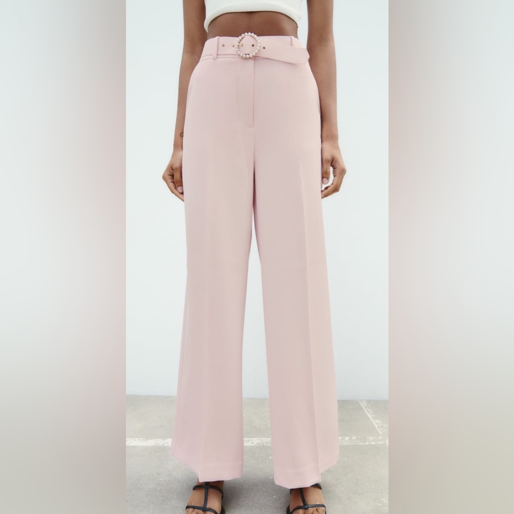 Zara pearl belt culottes